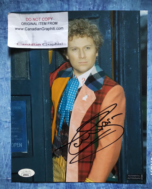 Colin Baker Hand Signed Autograph 8x10 Photo COA + JSA Doctor Who