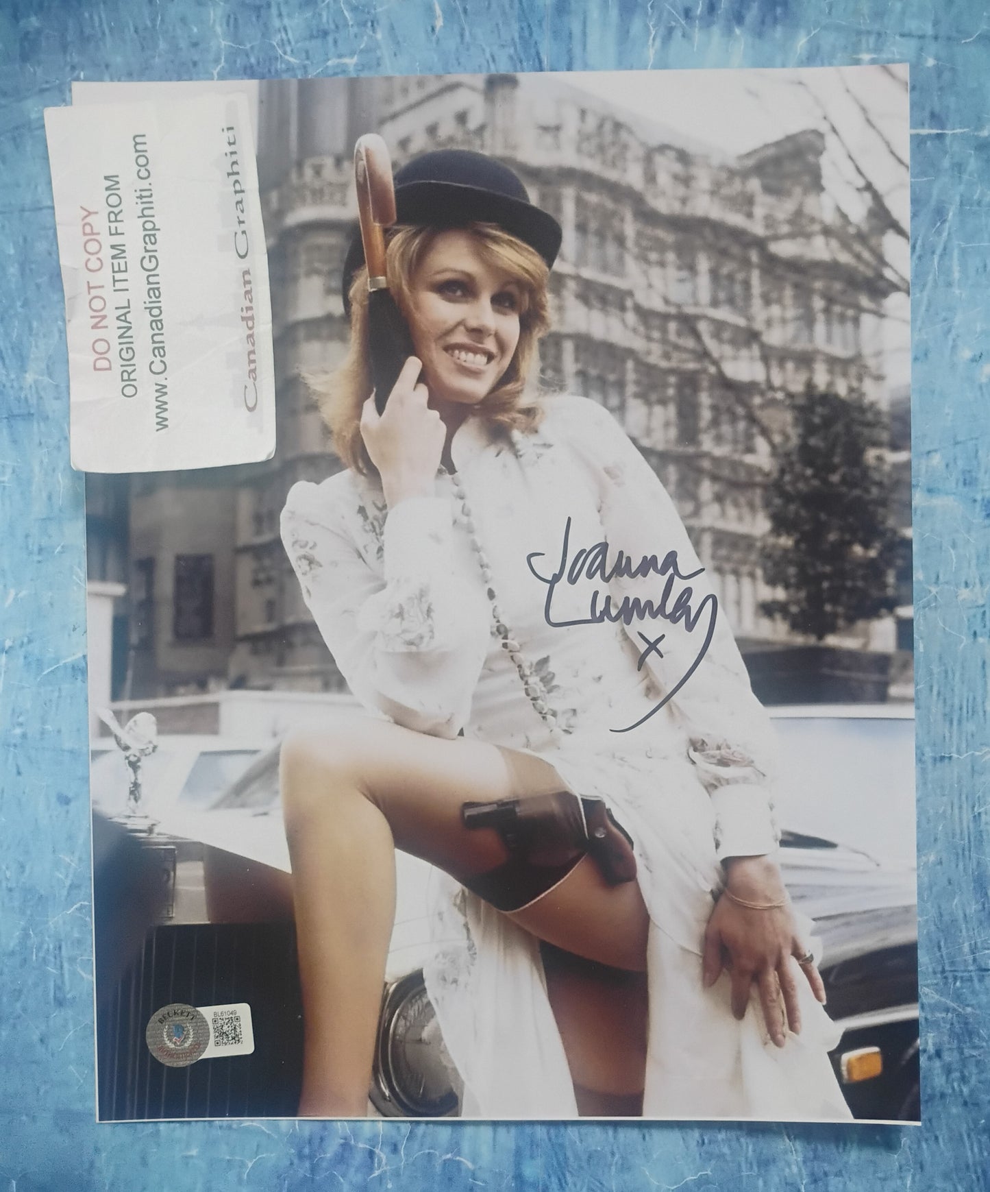Joanna Lumley Hand Signed Autograph 8x10 Photo BAS COA