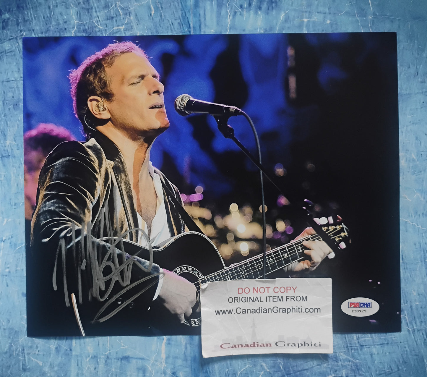 Michael Bolton Hand Signed Autograph 8x10 Photo PSA COA
