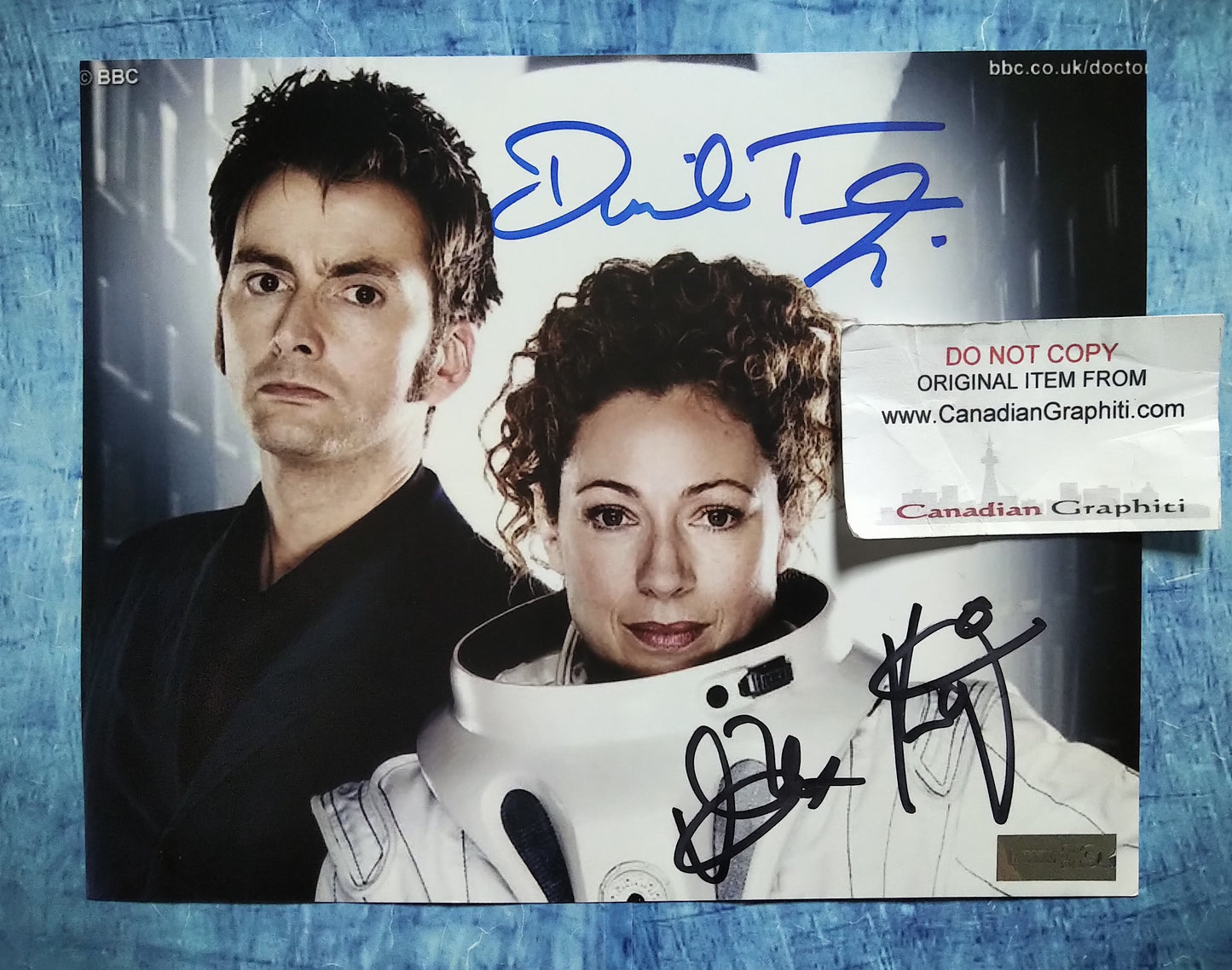 David Tennant & Alex Kingston Hand Signed Autograph 8x10 Photo COA Doctor Who