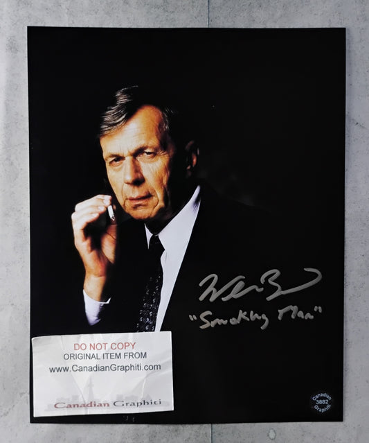 William B Davis Hand Signed Autograph 8x10 Photo COA X-Files