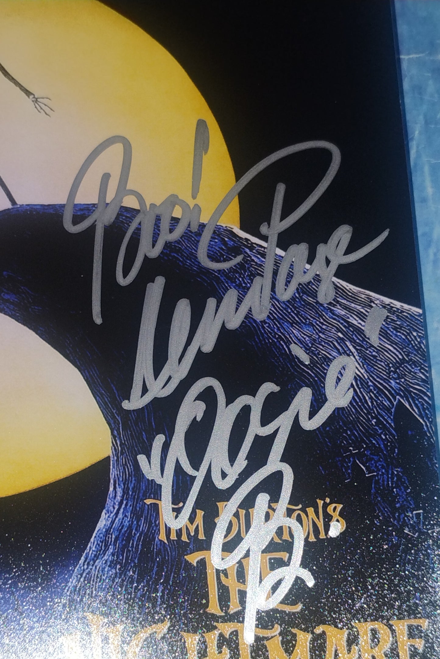 Nightmare Before Christmas Cast Hand Signed Autograph Photo JSA COA Catherine O'Hara, Ken Page & Chris Sarandon