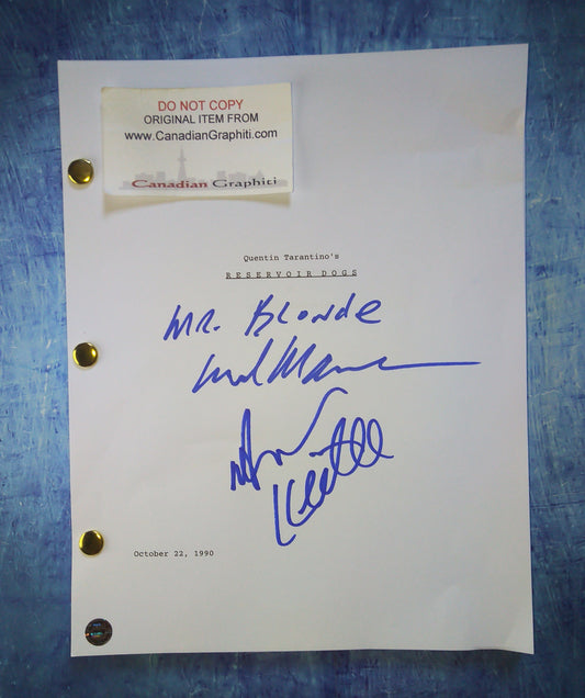 Harvey Keitel & Michael Madsen Hand Signed Autograph Reservoir Dogs Script COA
