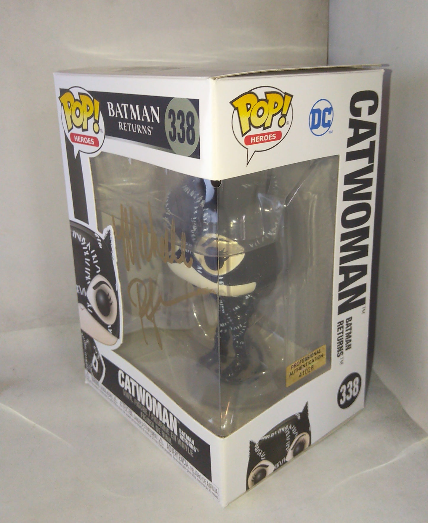 Michelle Pfeiffer Hand Signed Autograph Catwoman Funko Pop COA