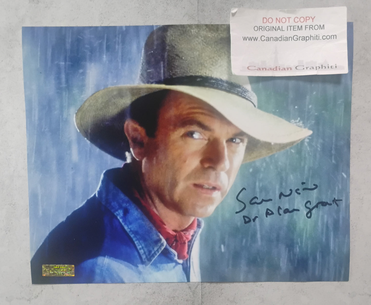 Sam Neill Hand Signed Autograph 8x10 Photo COA Jurassic Park