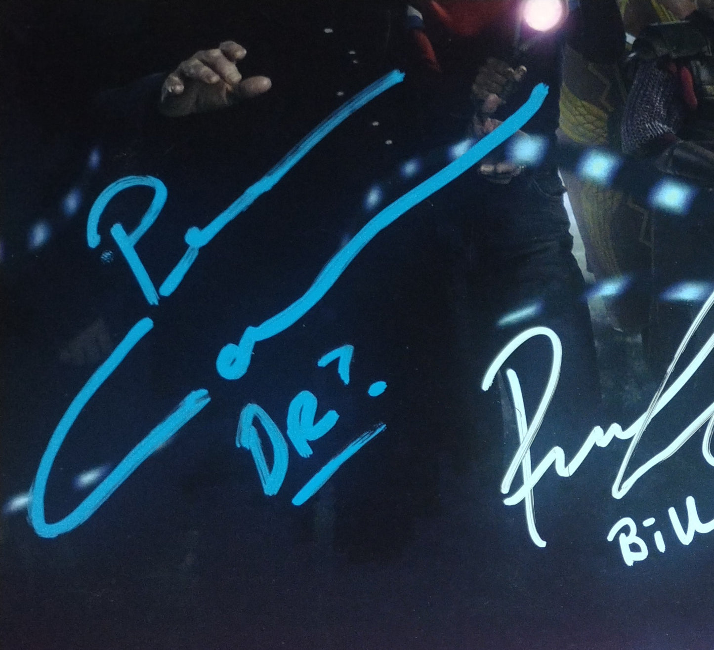 Peter Capaldi, Pearl Mackie & Matt Lucas Hand Signed Autograph Photo COA Doctor Who