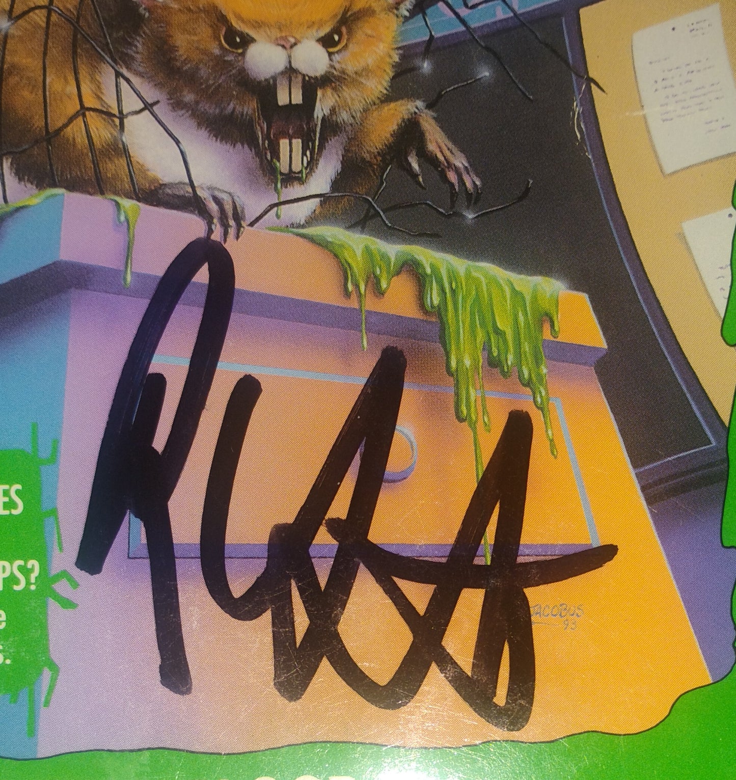 R.L. Stine Hand Signed Autograph Goosebumps Book COA
