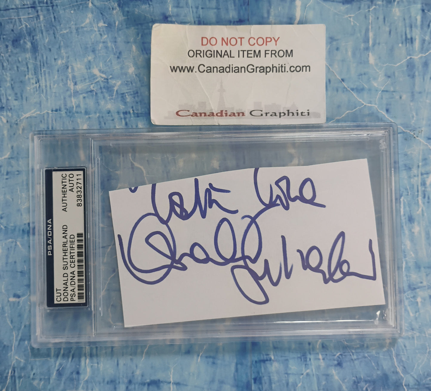 Donald Sutherland Hand Signed Autograph PSA COA