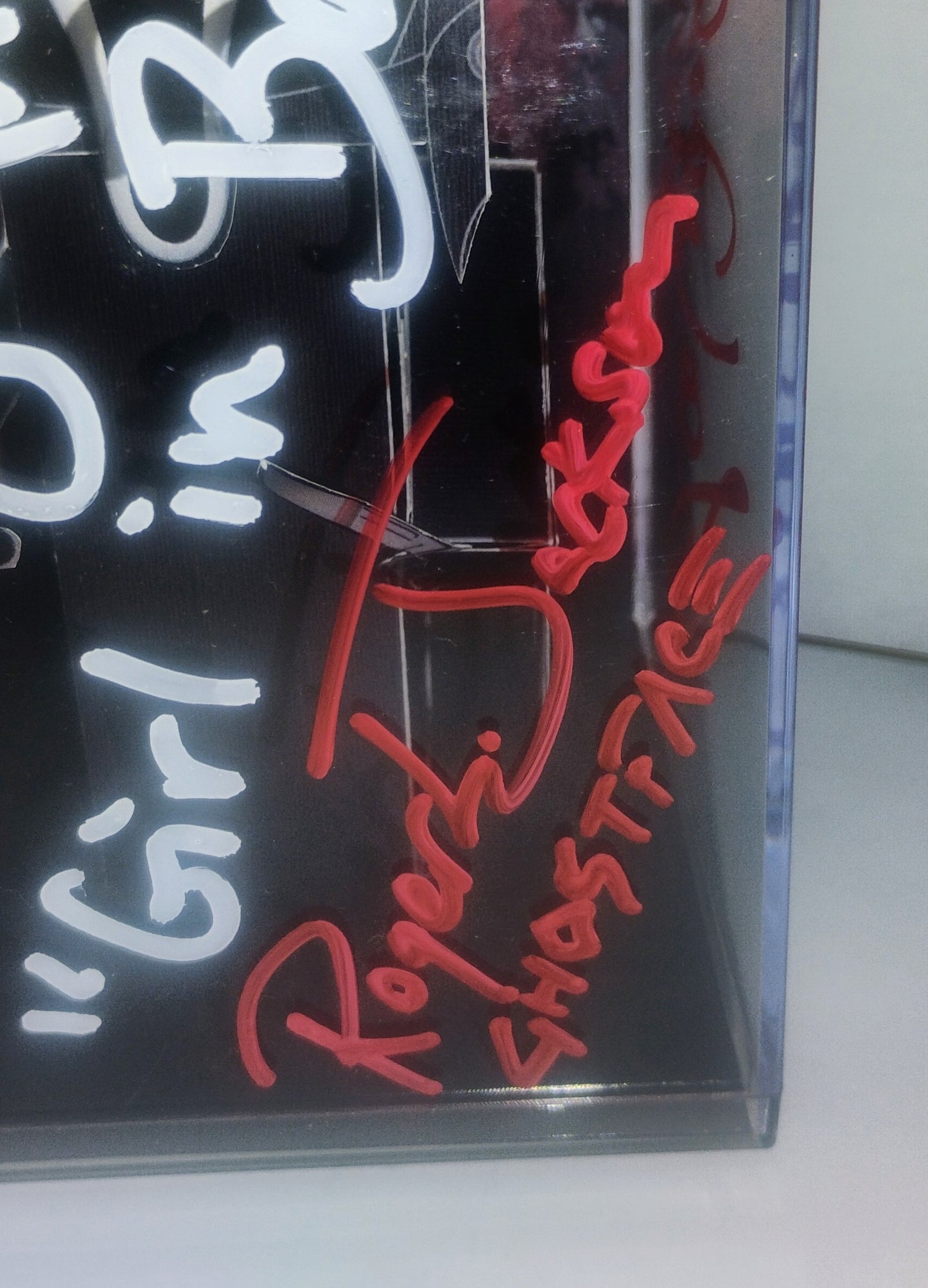 Scream 4x Cast Signed Ghostface COA Skeet Ulrich, Roger L Jackson