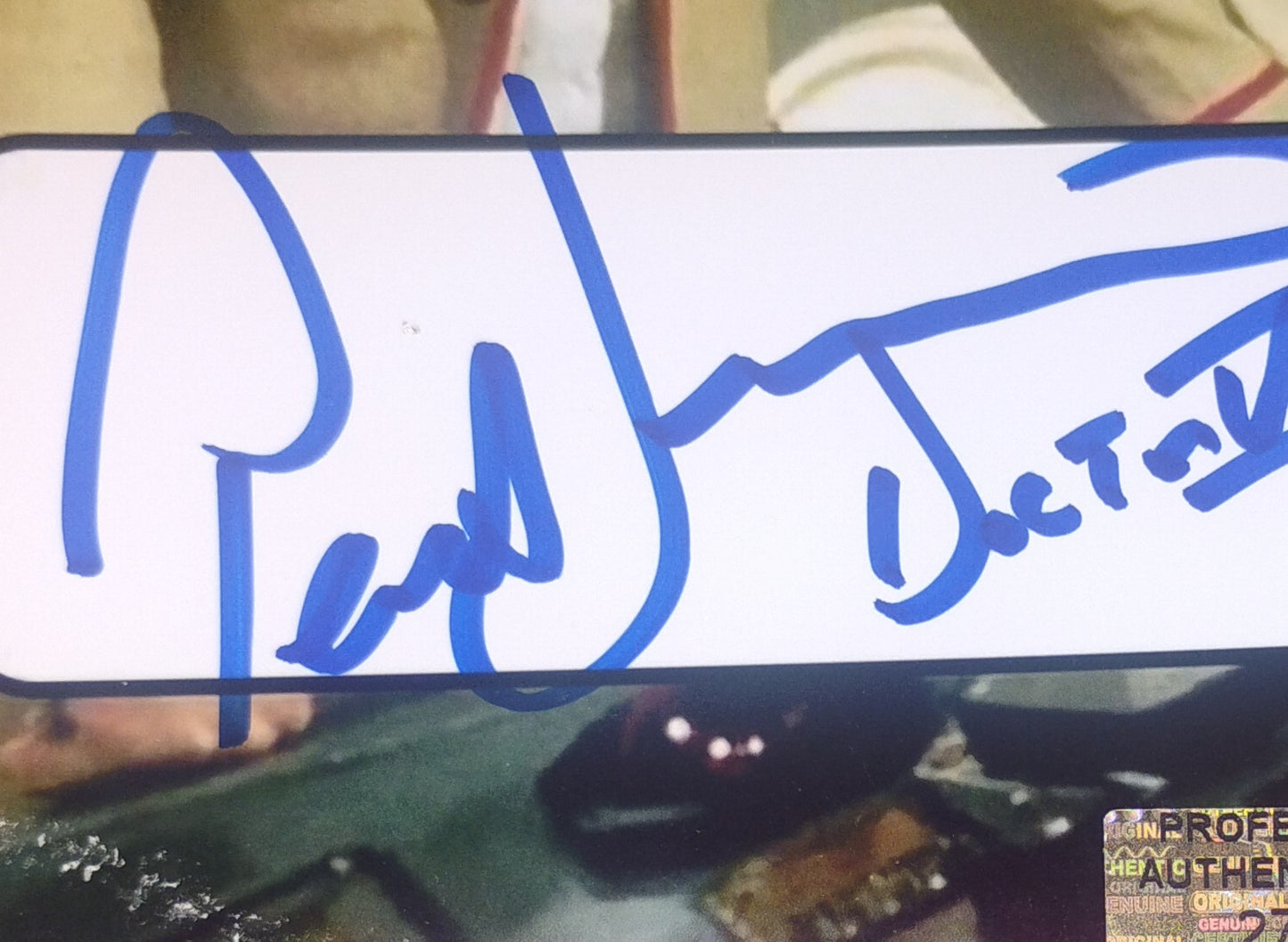 Peter Davison Hand Signed Autograph Photo COA Doctor Who