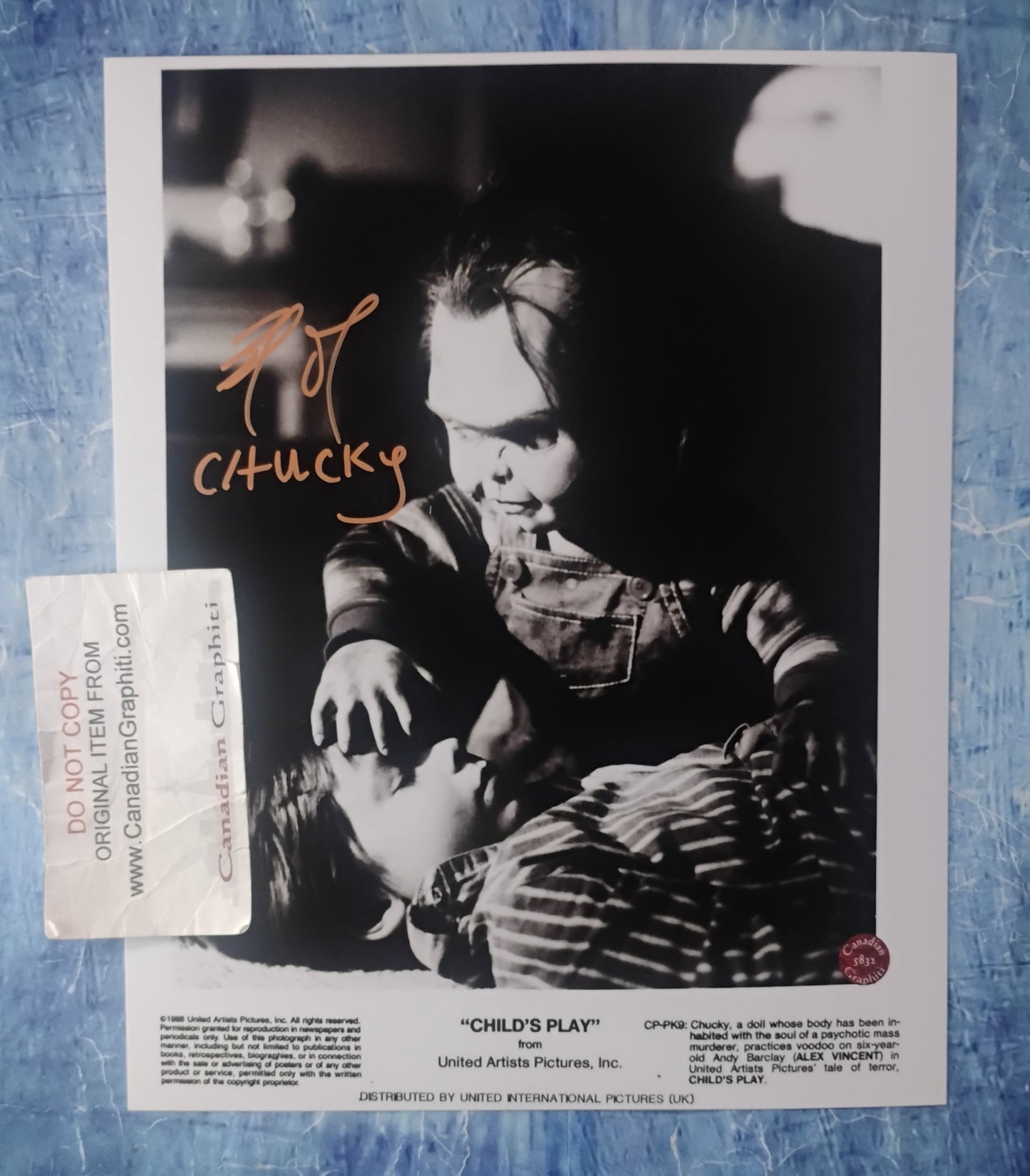 Brad Dourif Hand Signed Autograph 8x10 Photo COA Child's Play