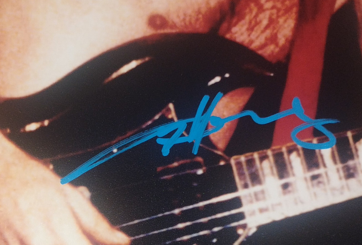 Angus Young AC/DC Hand Signed Autograph 8x10 Photo JSA COA