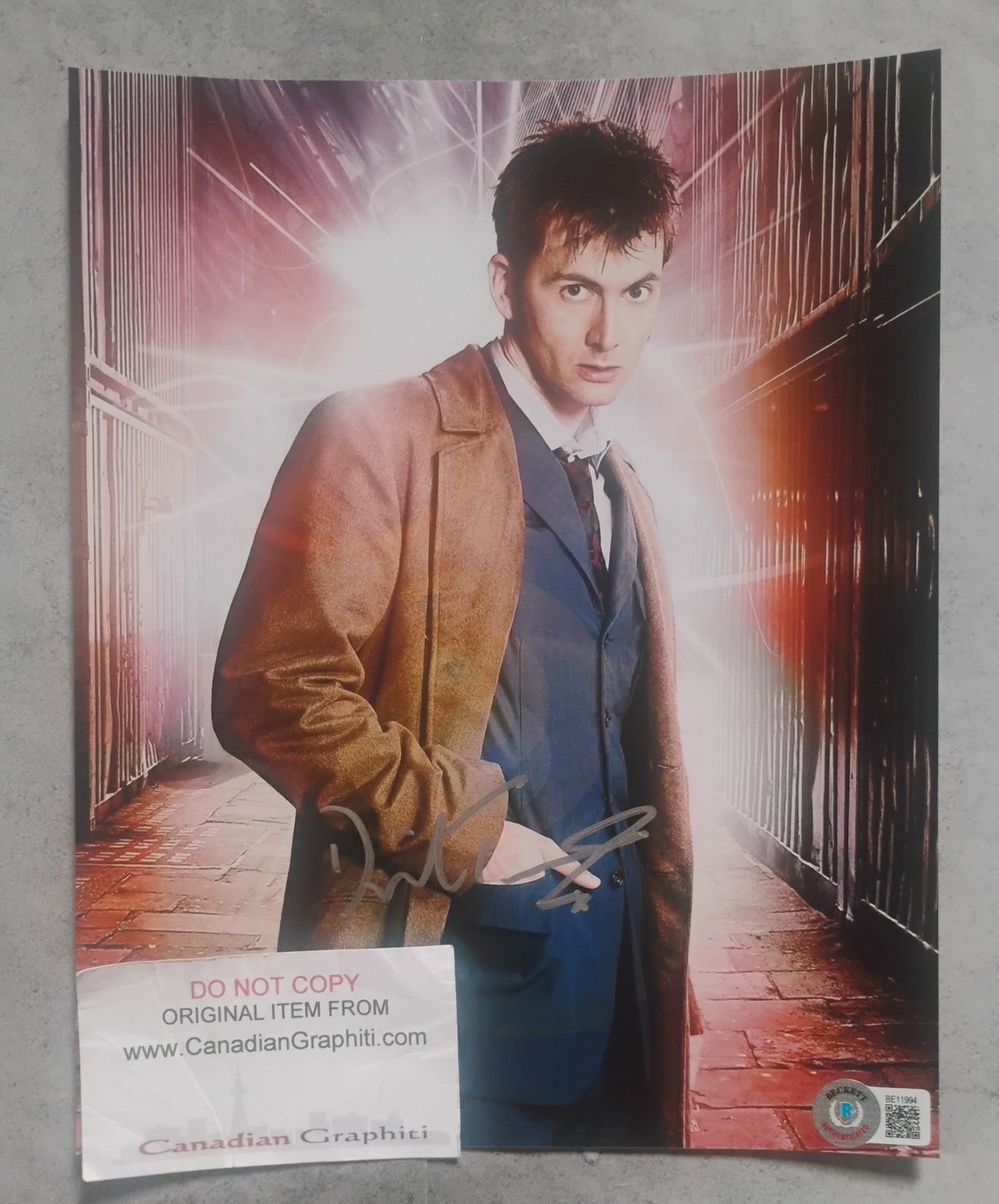 David Tennant Hand Signed Autograph 8x10 Photo BAS COA Doctor Who