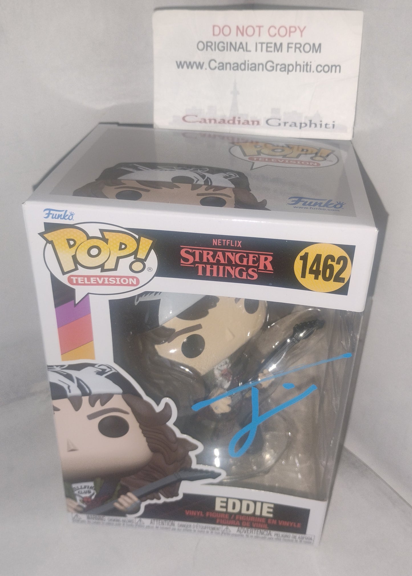 Joseph Quinn Hand Signed Autograph Stranger Things Eddie Funko Pop COA