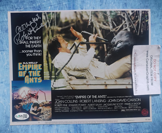 Robert Pine Hand Signed Autograph 8x10 Photo JSA COA Empire Of The Ants