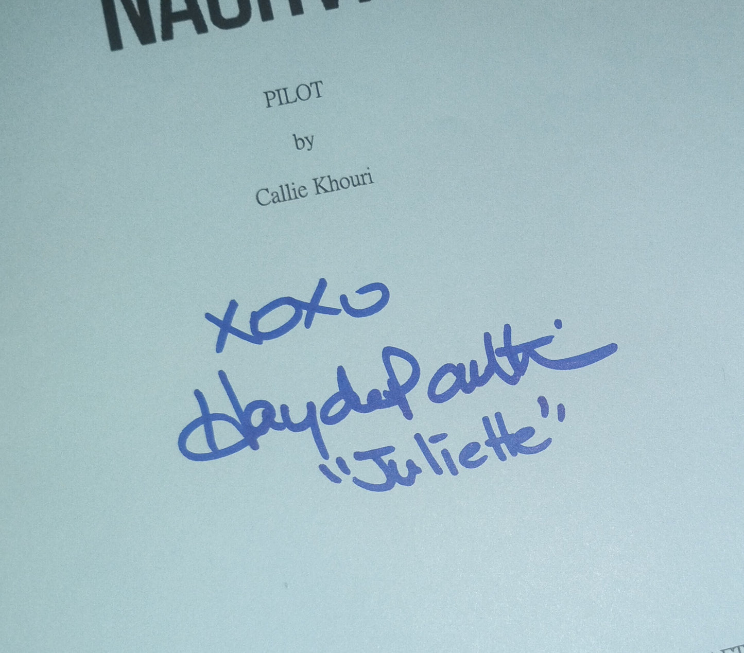 Hayden Panettiere Hand Signed Autograph Nashville Script COA