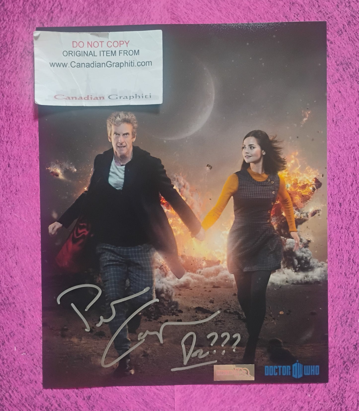 Peter Capaldi Hand Signed Autograph 8x10 Photo COA Doctor Who
