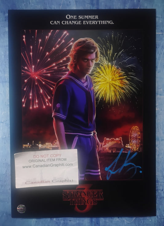 Joe Keery Hand Signed Autograph Photo COA Stranger Things