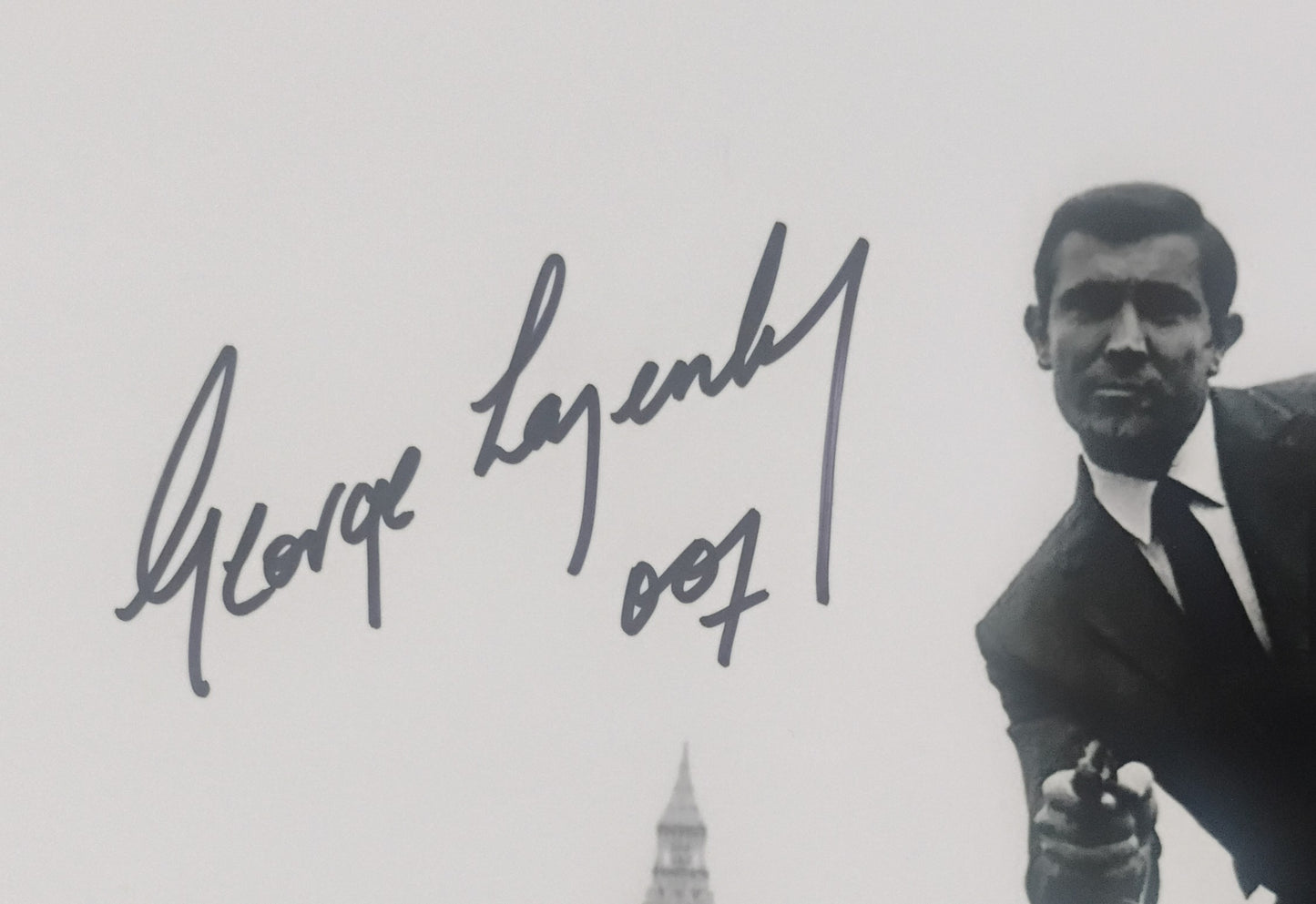 George Lazenby Hand Signed Autograph 8x10 Photo COA James Bond