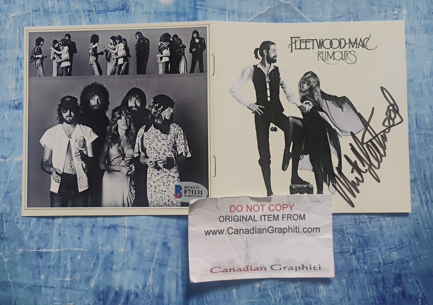 Mick Fleetwood Hand Signed Autograph Rumours CD Booklet BAS COA