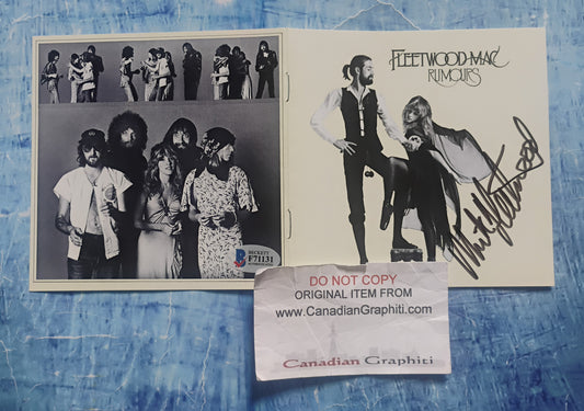 Mick Fleetwood Hand Signed Autograph Rumours CD Booklet BAS COA