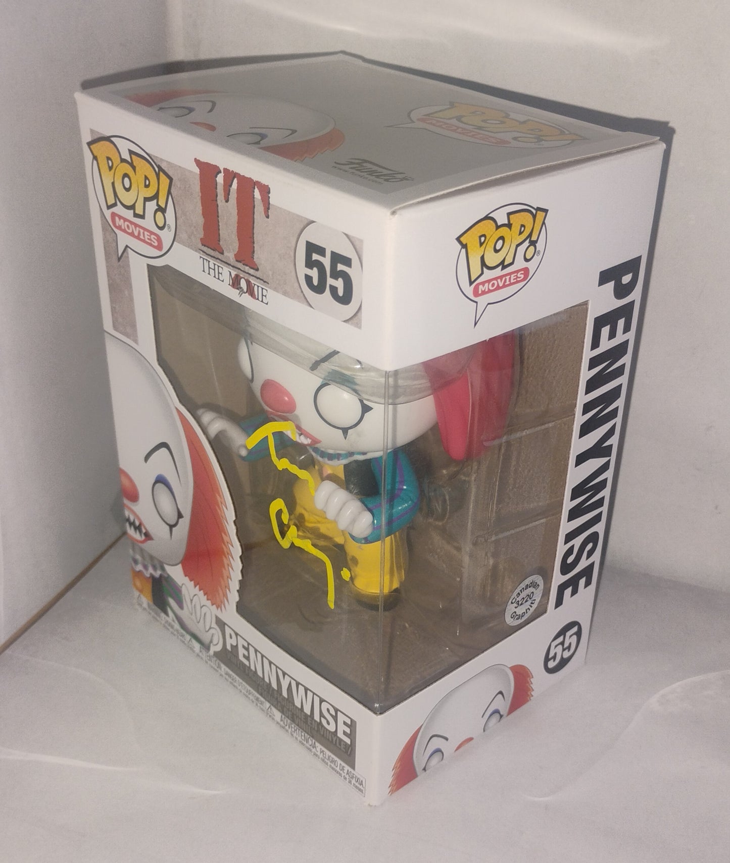 Tim Curry Hand Signed Autograph It Pennywise Funko Pop COA