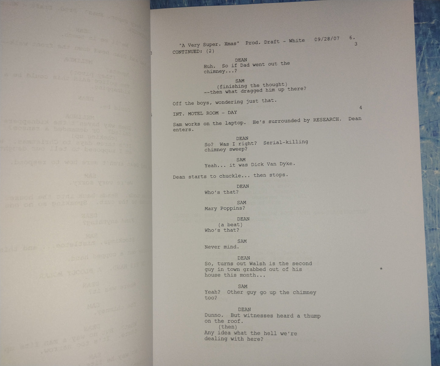 Jensen Ackles & Jared Padalecki Hand Signed Autograph Supernatural Script COA