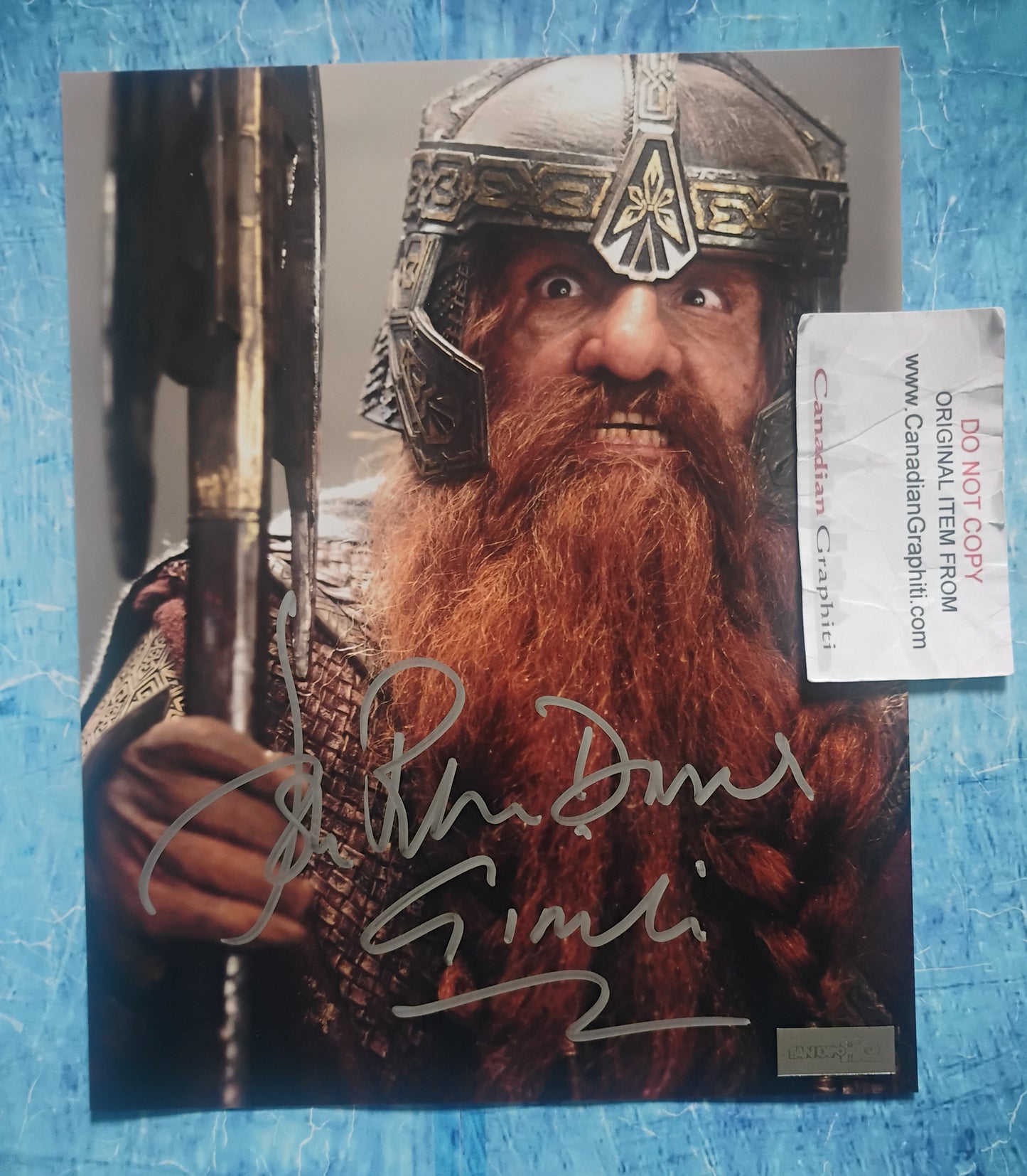 John Rhys-Davies Hand Signed Autograph 8x10 Photo COA Lord Of The Rings