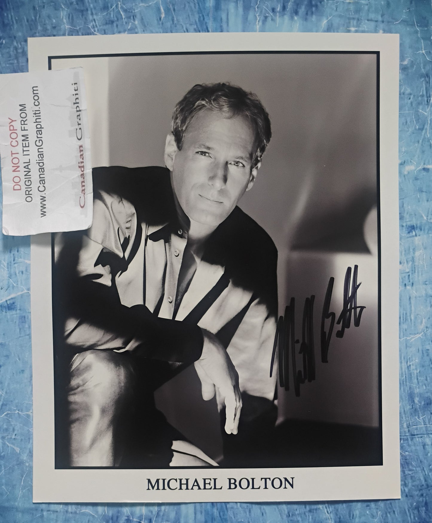 Michael Bolton Hand Signed Autograph 8x10 Photo COA