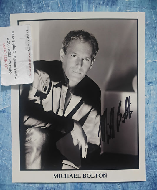Michael Bolton Hand Signed Autograph 8x10 Photo COA