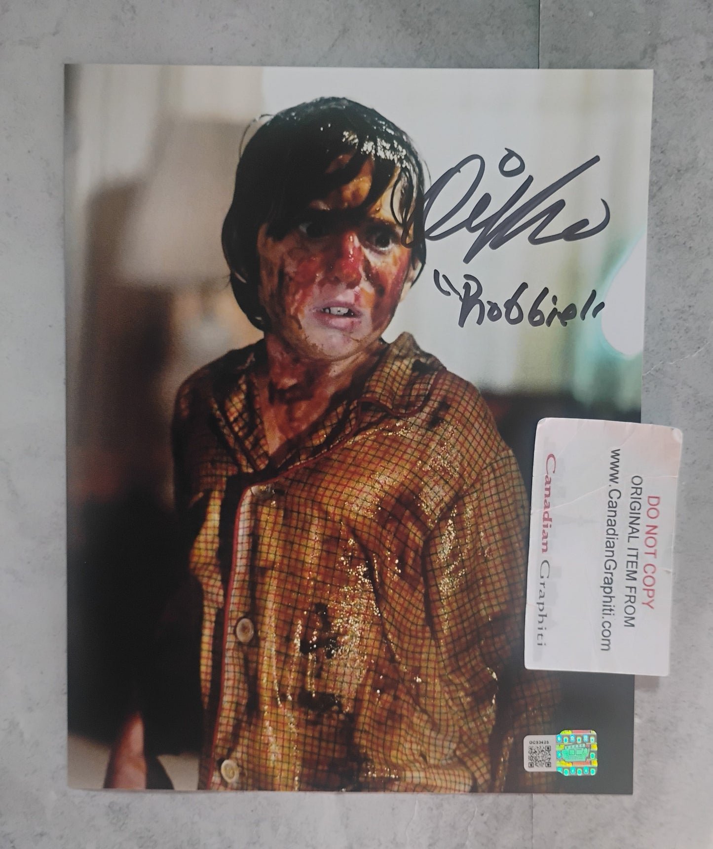 Oliver Robins Hand Signed Autograph 8x10 Photo COA Poltergeist