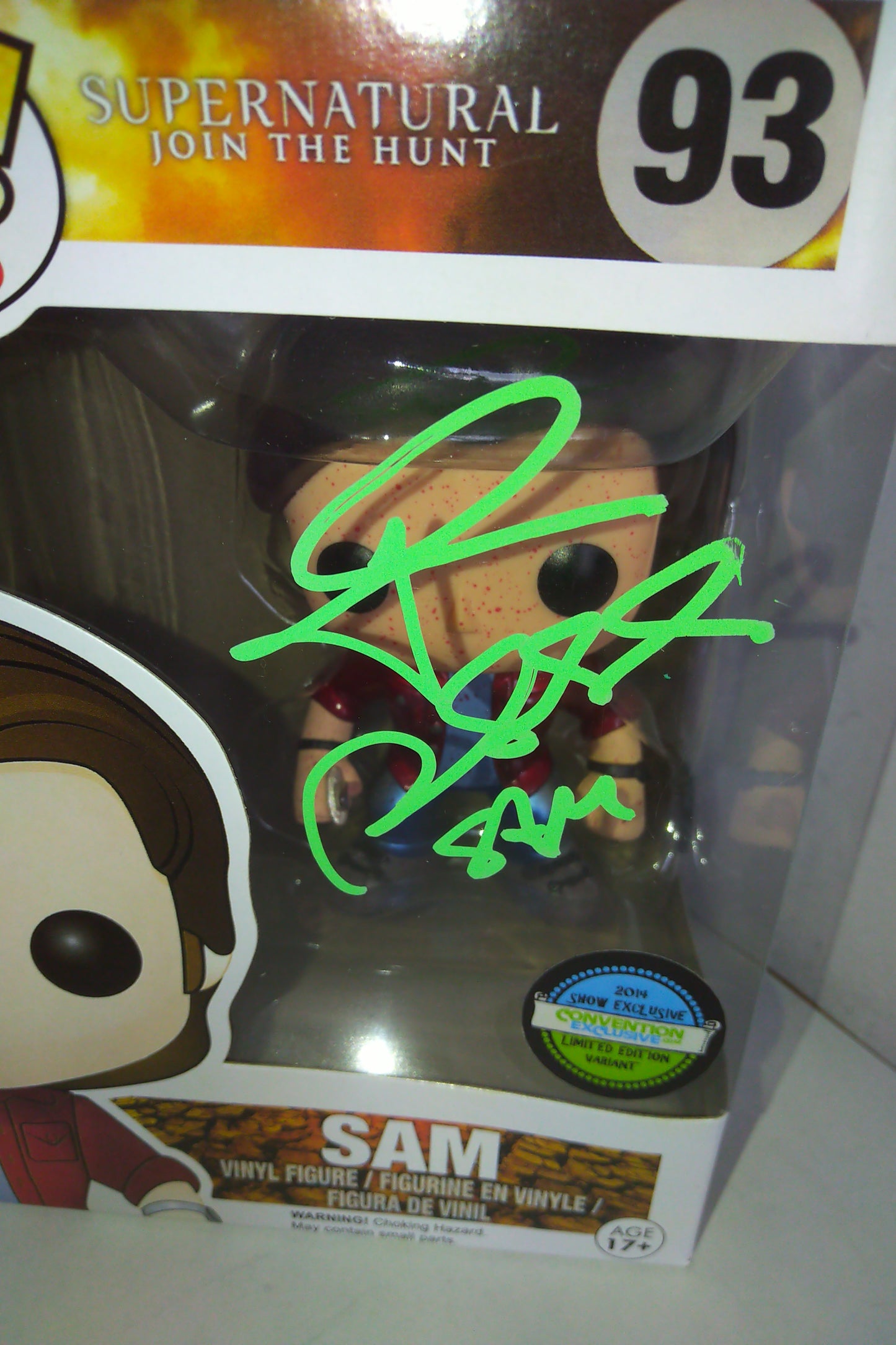 Jared Padalecki Hand Signed Autograph Supernatural Funko Pop COA