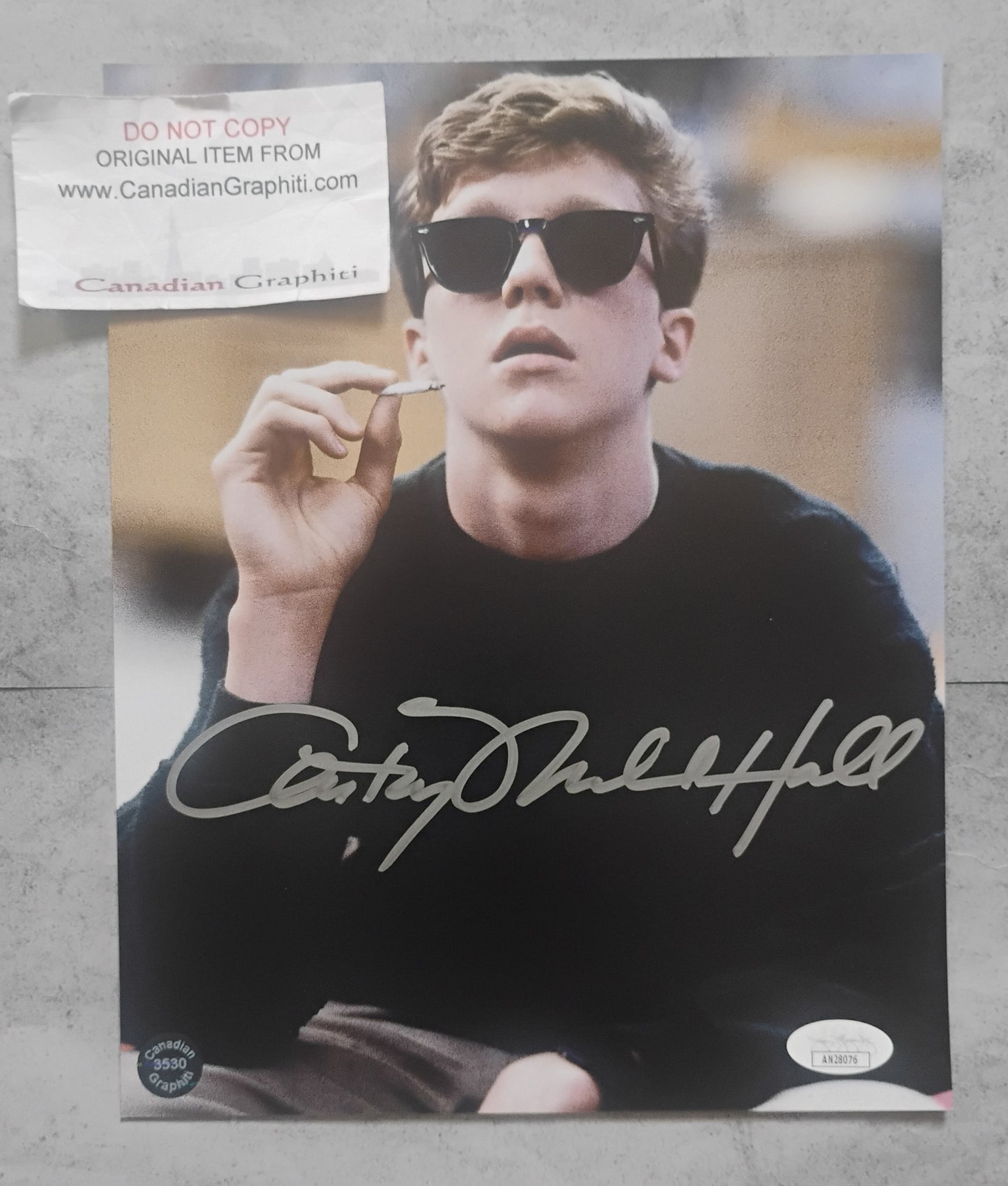 Anthony Michael Hall Hand Signed Autograph 8x10 Photo JSA COA Breakfast Club