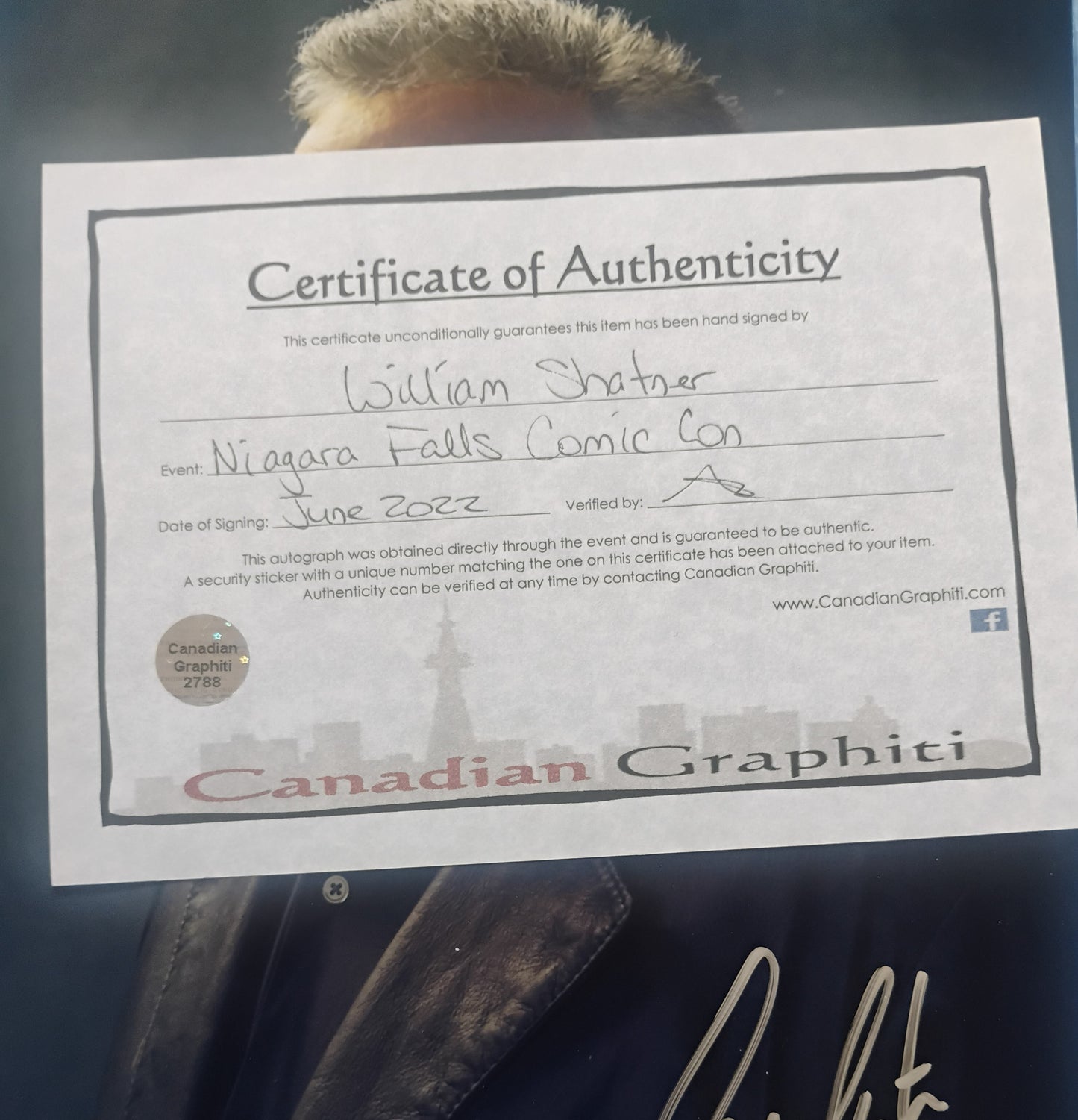 William Shatner Hand Signed Autograph 8x10 Photo JSA COA