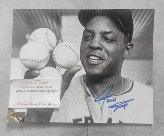 Willie Mays Hand Signed Autograph 8x10 Photo COA