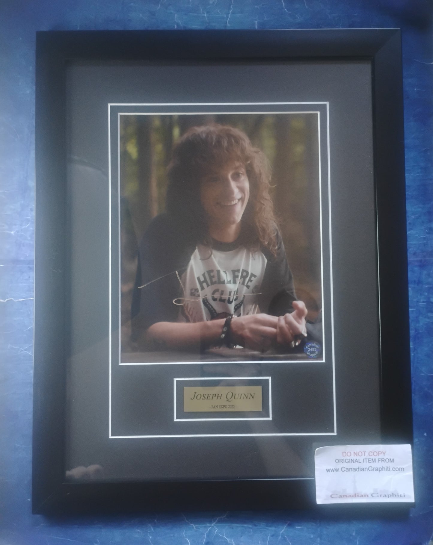 Joseph Quinn Hand Signed Autograph Photo Framed COA Stranger Things