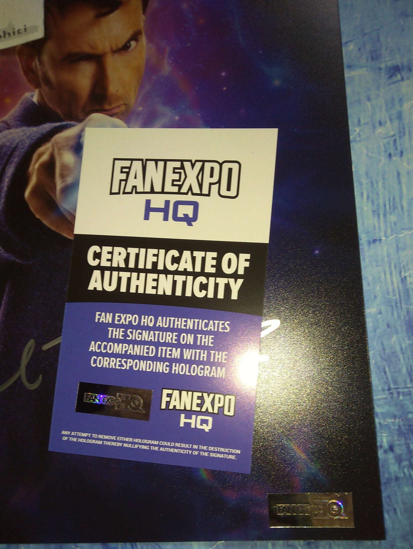 David Tennant Hand Signed Autograph 8x10 Photo COA Doctor Who