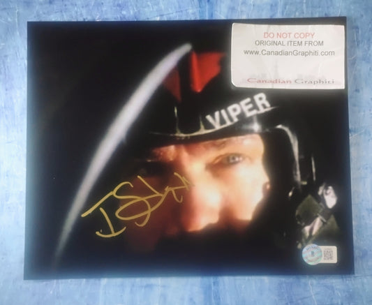 Tom Skerritt Hand Signed Autograph 8x10 Photo BAS COA Top Gun