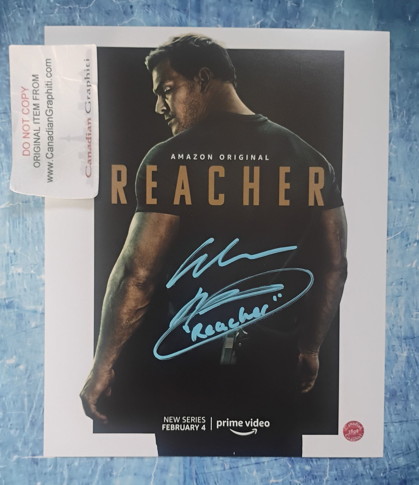 Alan Ritchson Hand Signed Autograph 8x10 Photo OPix COA Reacher