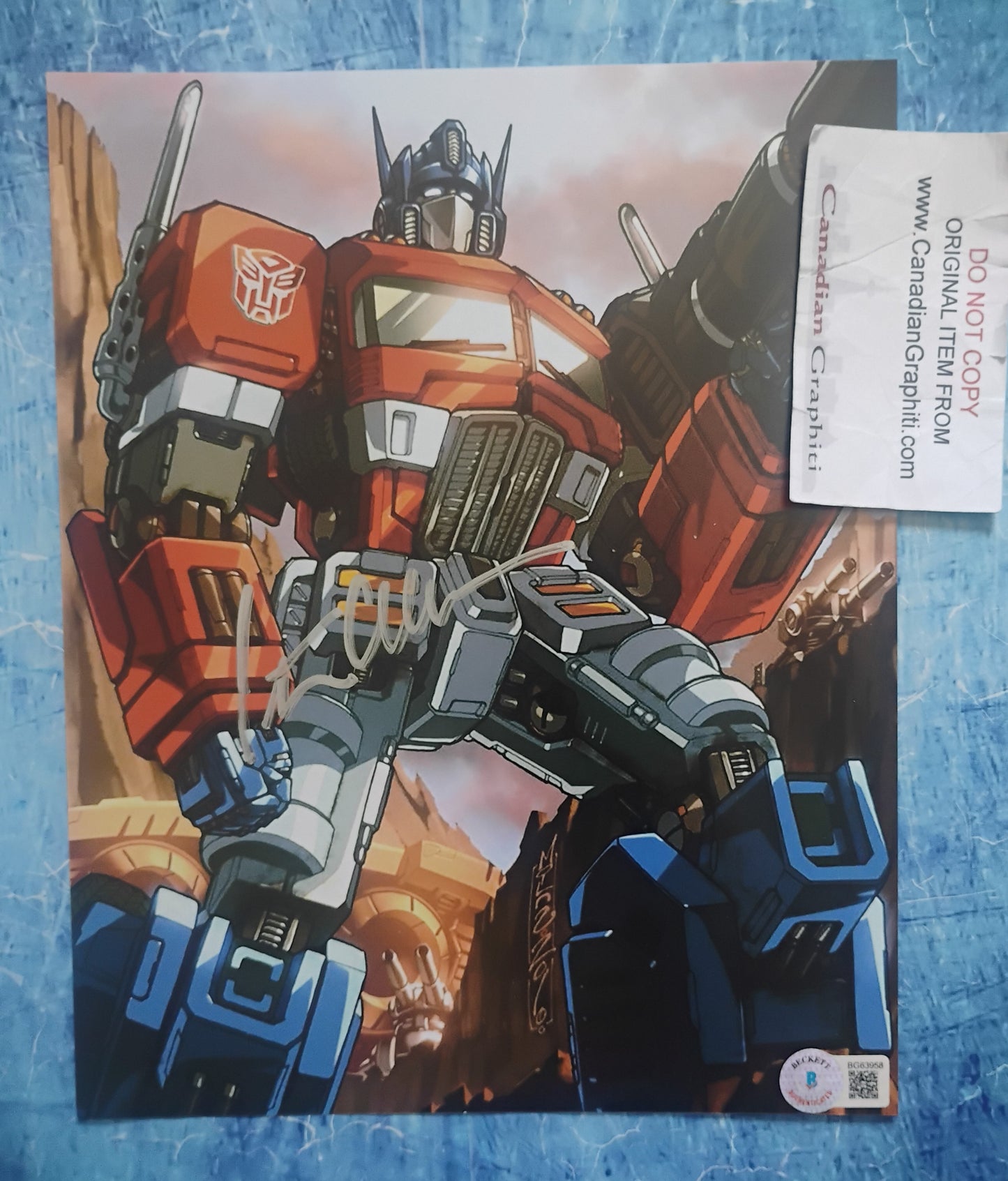 Peter Cullen Hand Signed Autograph 8x10 Photo BAS COA Transformers