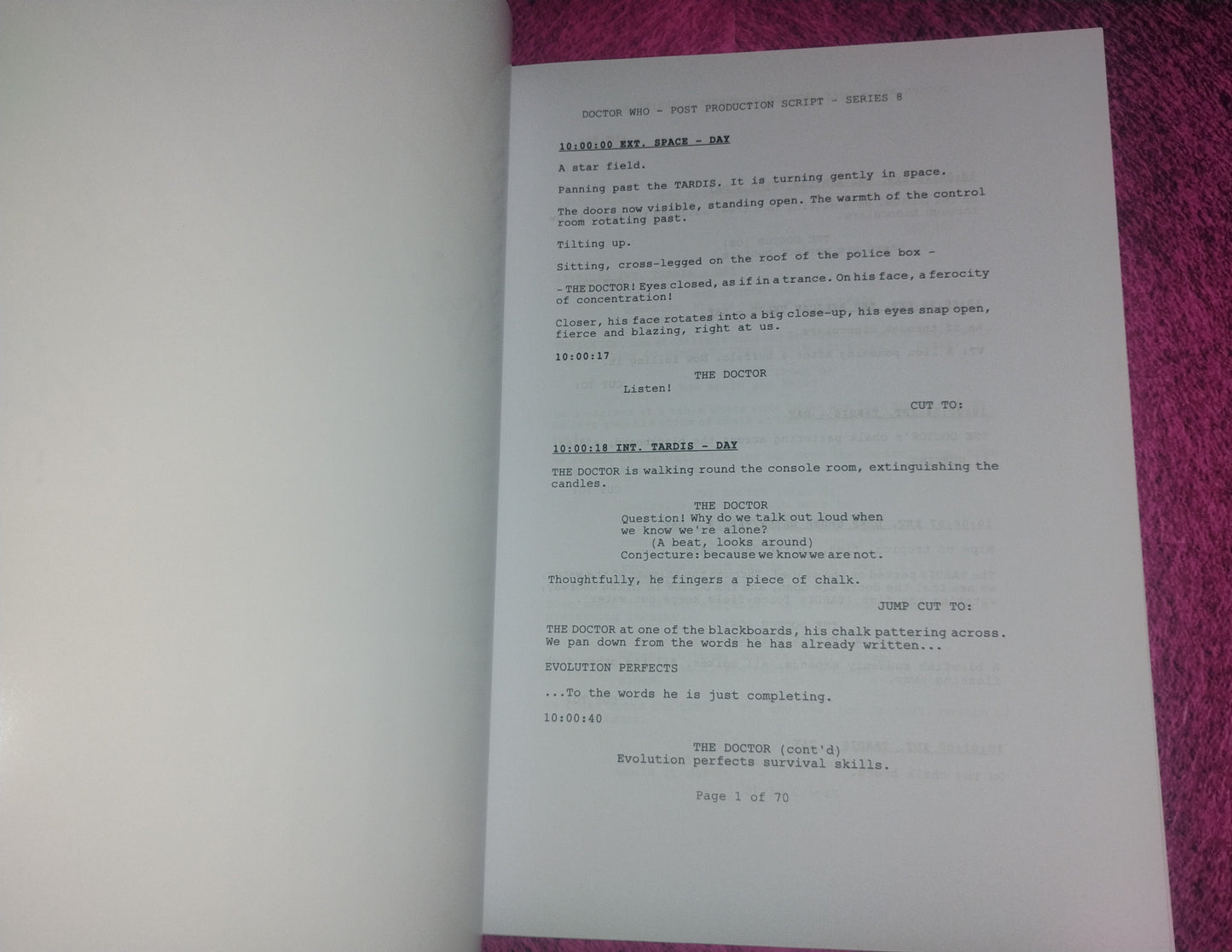 Peter Capaldi, Samuel Anderson & Jenna Coleman Hand Signed Autograph Doctor Who Script COA