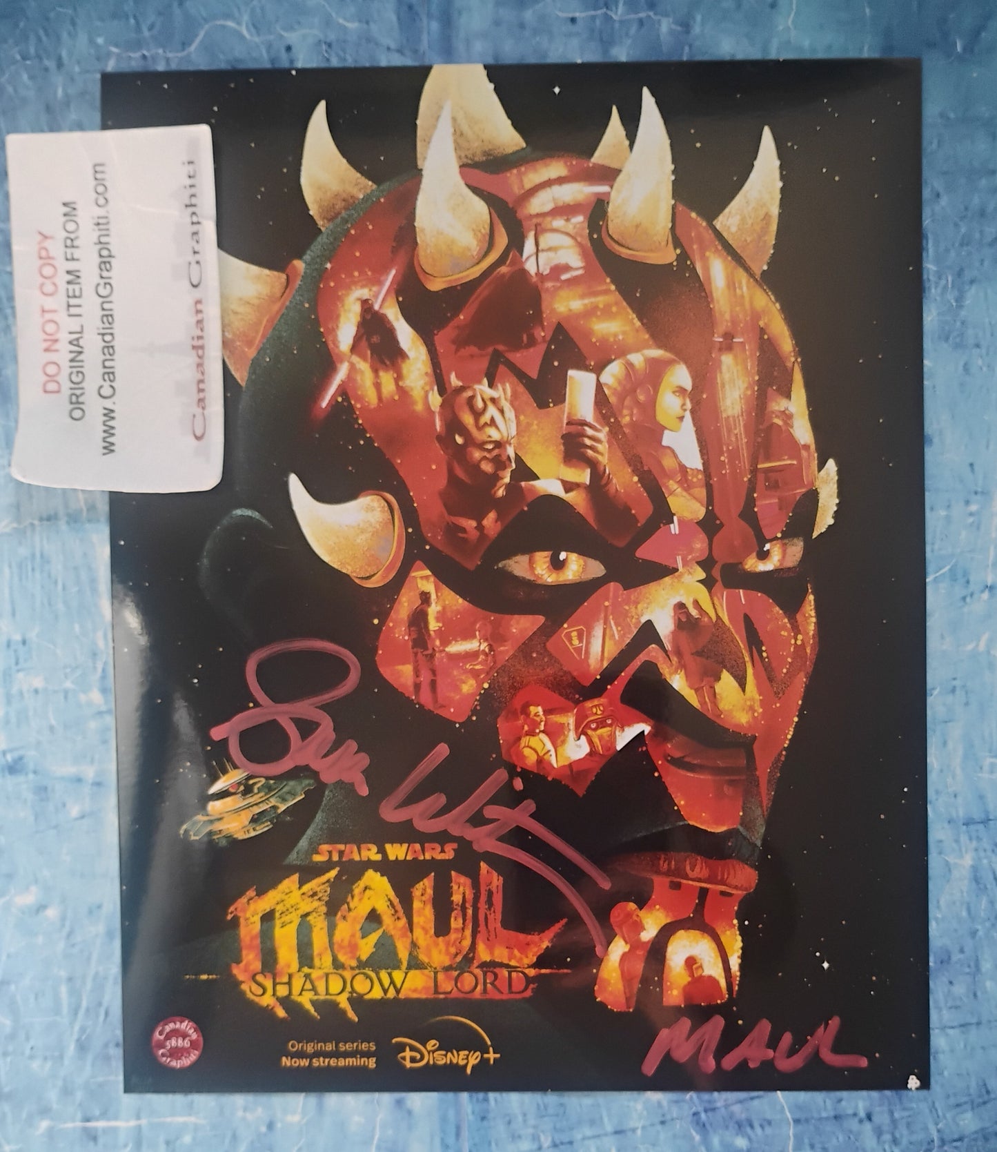 Sam Witwer Hand Signed Autograph 8x10 Photo OPix COA Star Wars Darth Maul