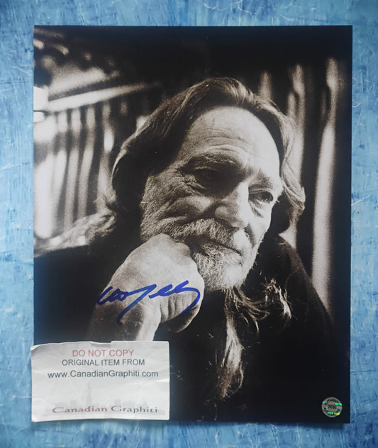 Willie Nelson Hand Signed Autograph 8x10 Photo COA
