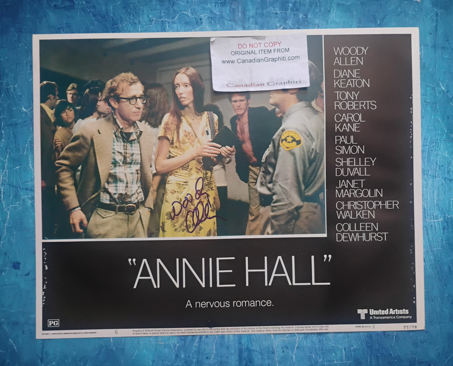 Woody Allen Hand Signed Autograph 11x14 Photo JSA COA