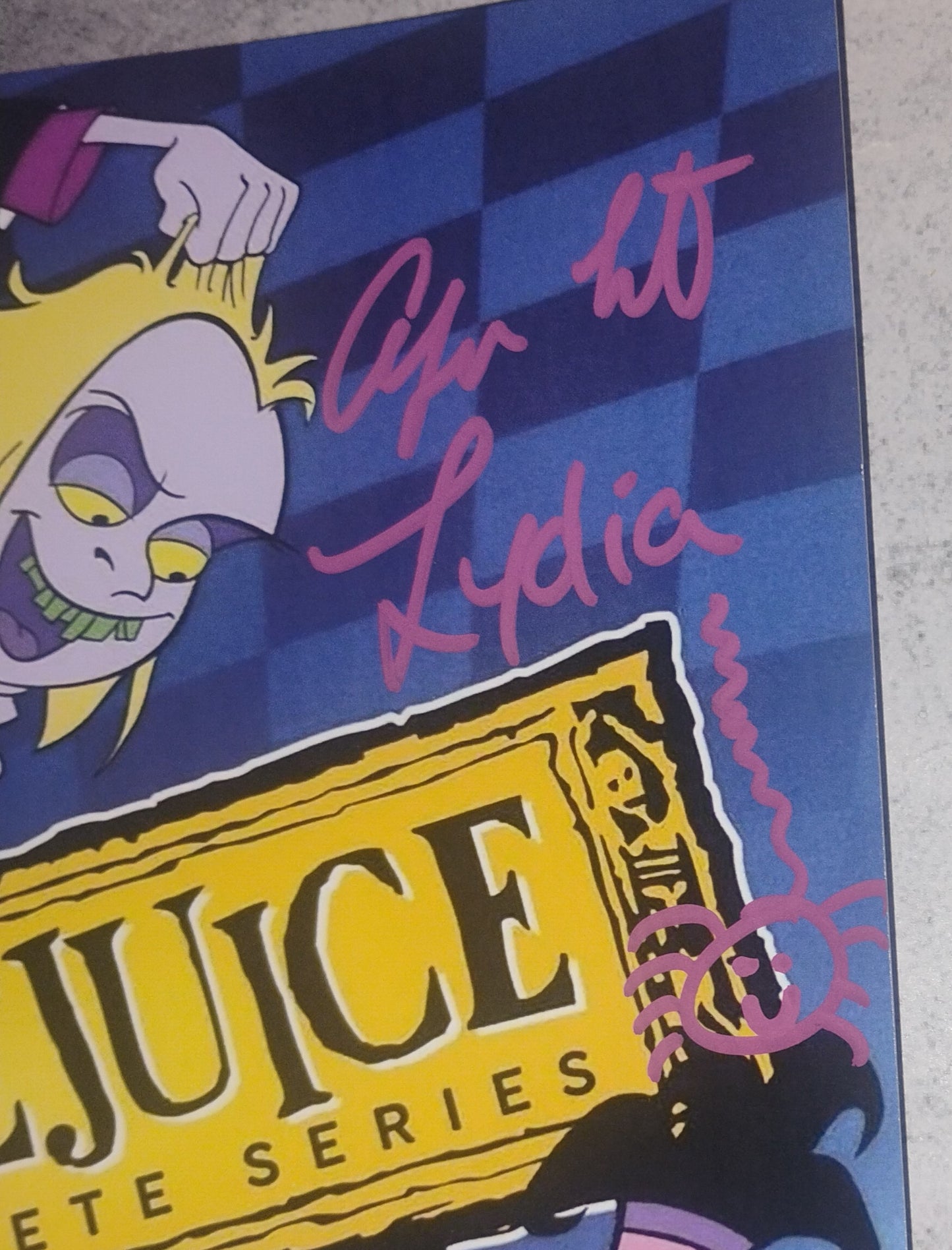 Alyson Court & Stephen Ouimette Hand Signed Autograph 8x10 Photo COA Beetlejuice
