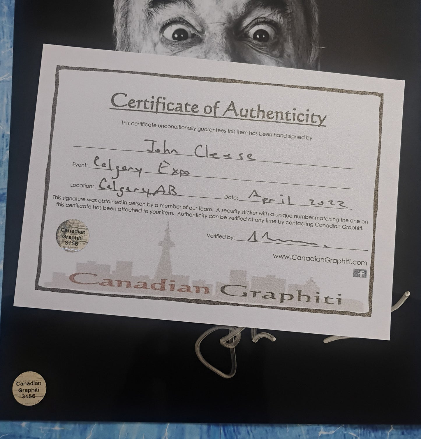John Cleese Hand Signed Autograph 8x10 Photo COA