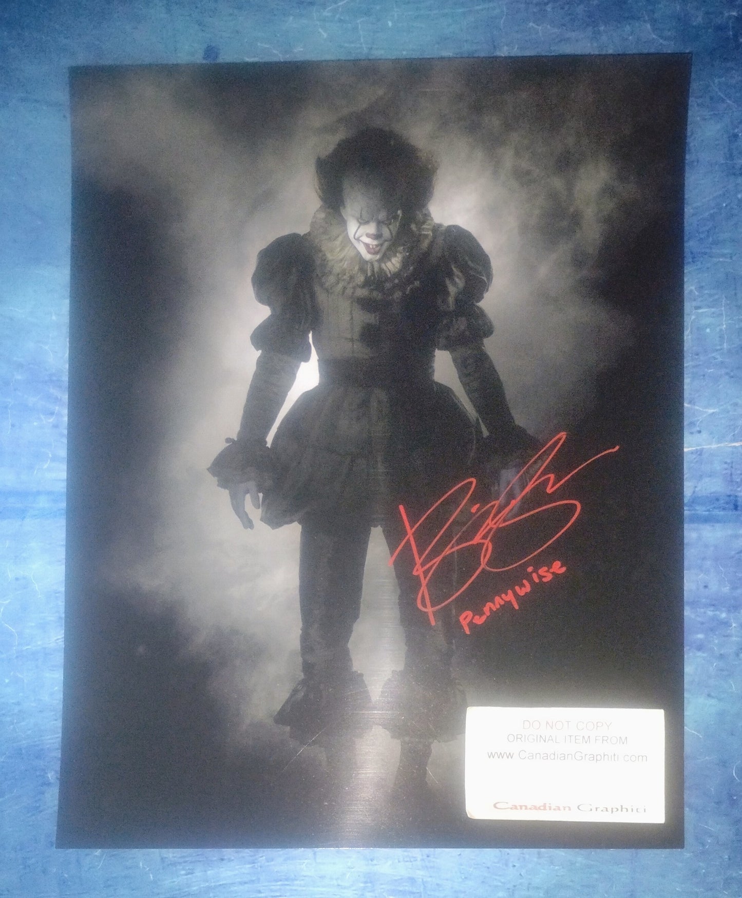 Bill Skarsgard Hand Signed Autograph 11x14 Photo COA Pennywise