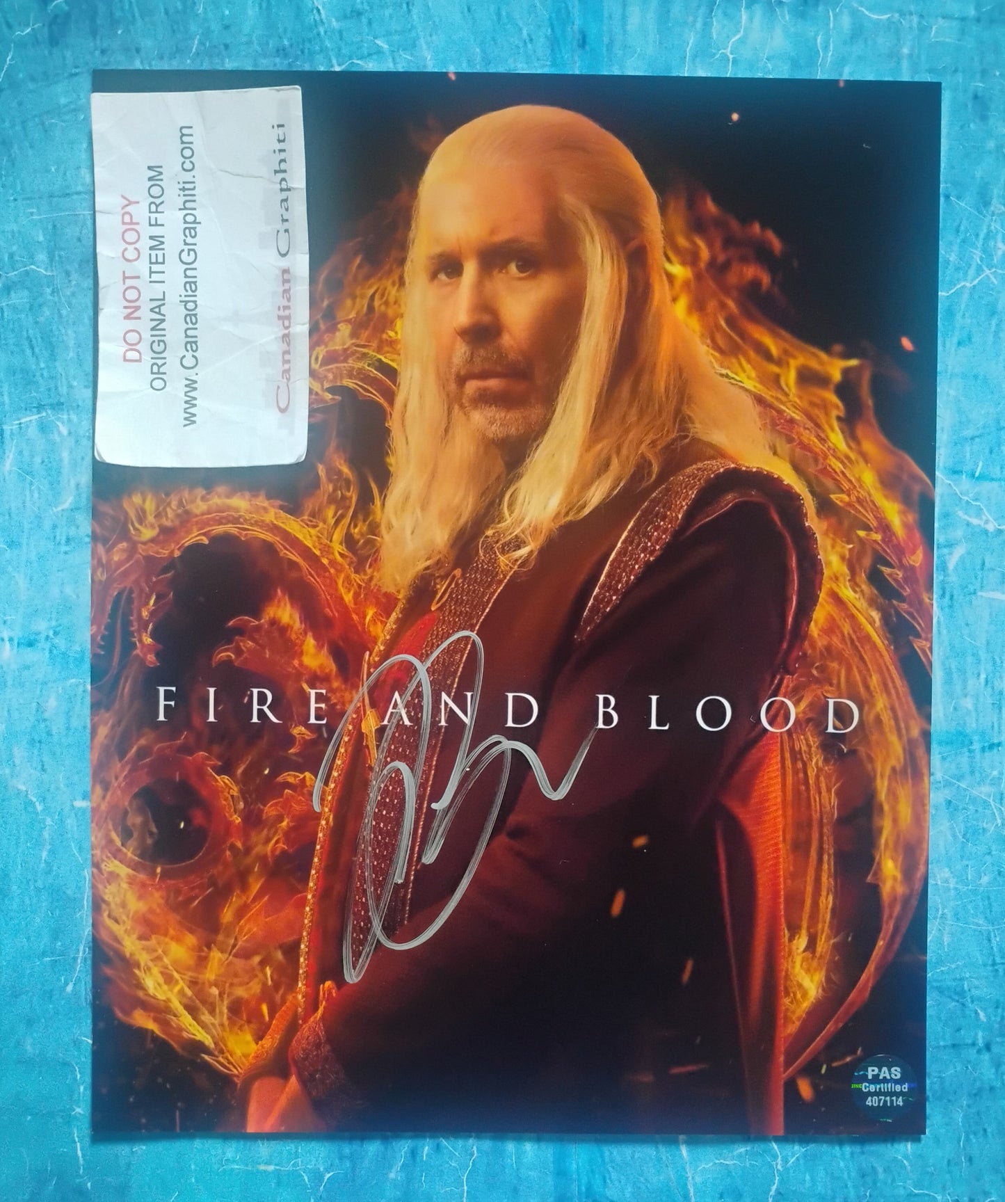 Paddy Considine Hand Signed Autograph 8x10 Photo COA House Of The Dragon