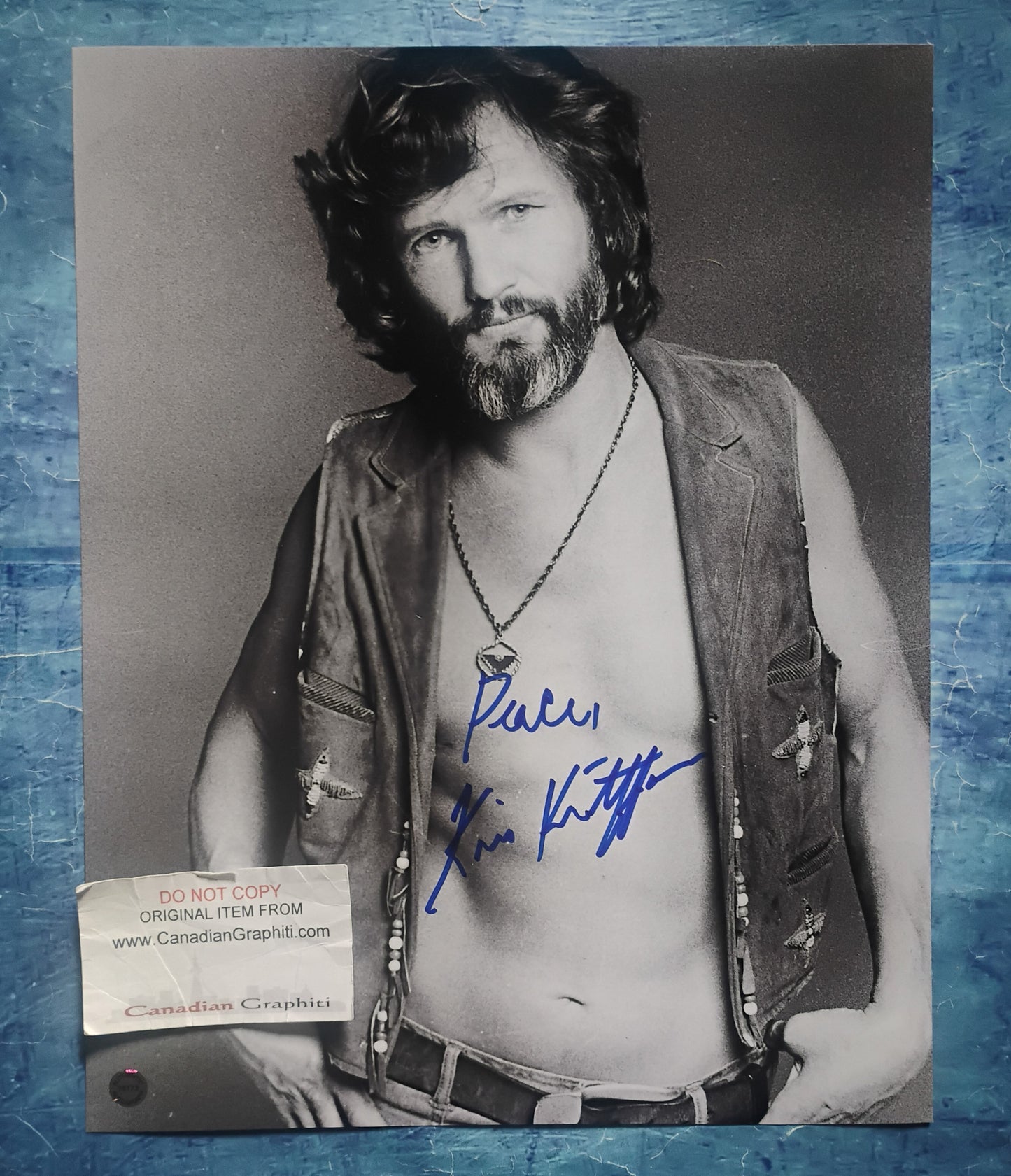 Kris Kristofferson Hand Signed Autograph 11x14 Photo COA