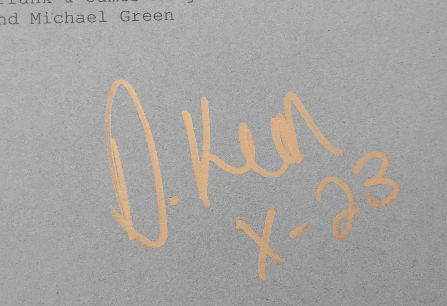 Dafne Keen Hand Signed Autograph Logan Script COA